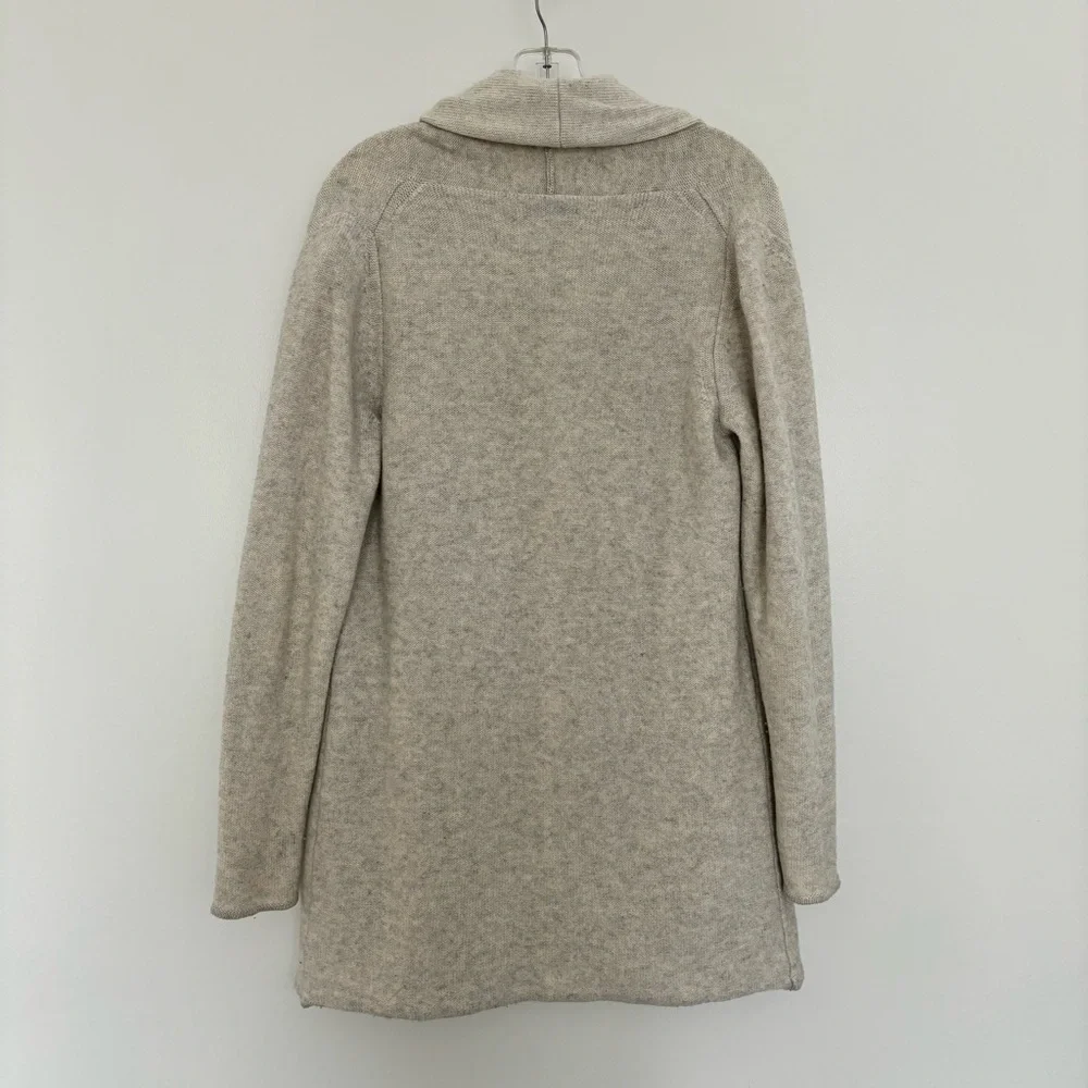 Aritzia Babaton Wool Cashmere Beekman Brennan Light Gray Sweater Cardigan Large